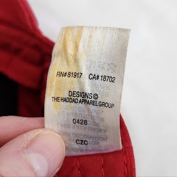 Nike Red Black Swoosh Just Do It Baseball Hat Cap Unisex Child Size 4-7 - Picture 13 of 13